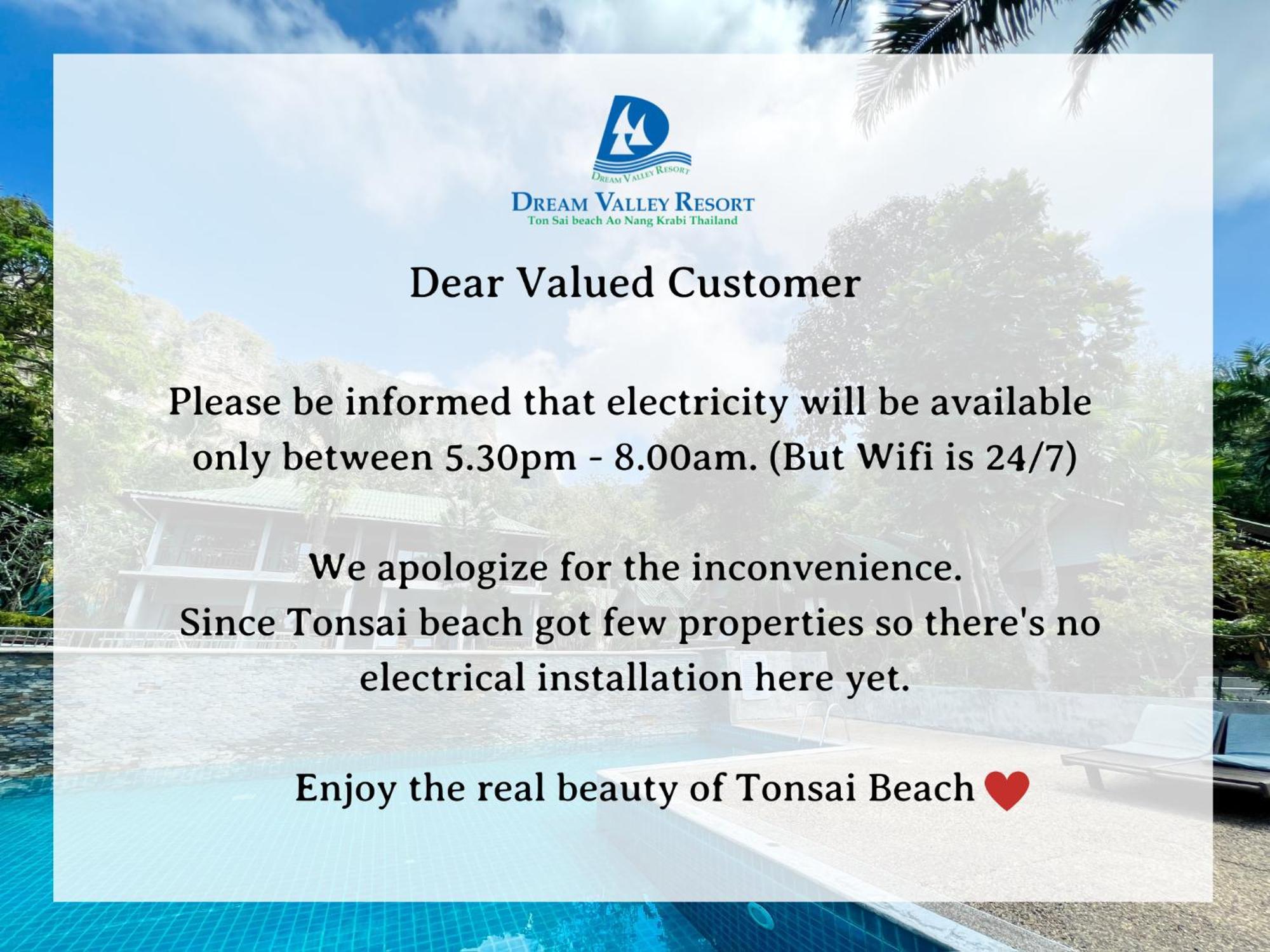 Dream Valley Resort, Tonsai Beach Exterior foto